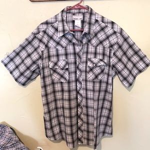 Awesome Wrangler pearl snap cowboy shirt